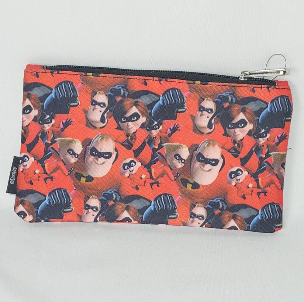 Loungefly Incredibles 2 AOP Pouch – OG Heart Logo – 2018 – NWT – Rare